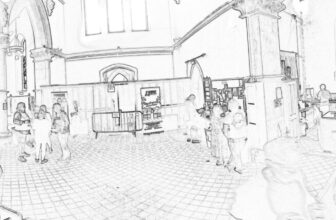 black and white image of a virtual tour of york beer fest 2023